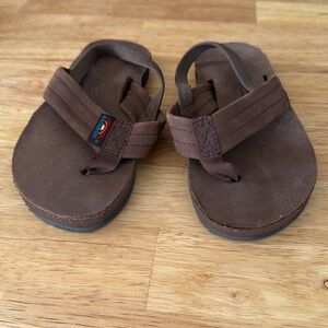 Rainbow Kids Brown Sandals